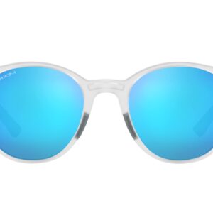 Oakley Women's Oo9474 Spindrift Round Sunglasses, Matte Clear/Prizm Sapphire, 52 mm