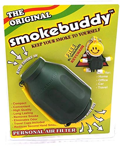 100% Authentic Smoke Buddy Personal Air Purifier (Green, Original)