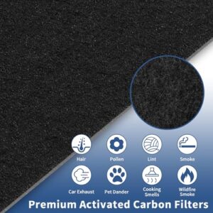 HRF-A300 Pre Filter A Replacement for Honeywell HEPA Air Purifier HPA300 Series, Funmit 6 Pack Precut Activated Carbon Pre Filter Compatible with Honeywell Air Purifier Prefilter A