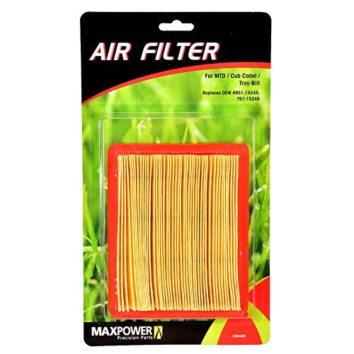 MaxPower 334420 Air Filter for MTD, Cub Cadet, Troy-Bilt Mowers Replaces OEM #951-15245, 751-15245, Multi