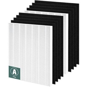 115115 replacement filters a for winix plasmawave air purifier c535, 5300-2, 6300-2, 5300, 6300, am90, p300, funmit 2 true hepa size 21 filter + 8 activated carbon pre-filters