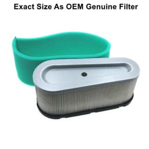 MOWFILL 496894 493909 Air Filter Replace for BS 496894S with 272403S 272403 Pre Filter Fits Craftsman John Deree 12.5-17HP 5053K Lawn Mower Air Cleaner Element