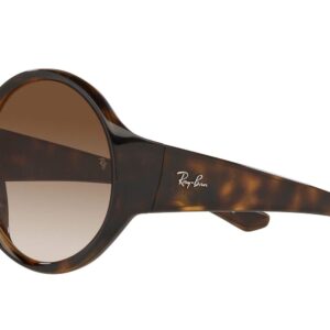 Ray-Ban Rb4345 Round Sunglasses, Havana/Brown Gradient Dark Brown, 58 mm