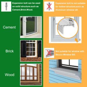 Forestchill Window Air Conditioner Bracket, Heavy Duty Window AC Support Bracket with 2 Arms, Universal Fit 5,000 to 22,000 BTU A/C Units, Up to 200 lbs