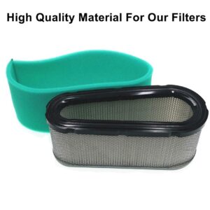 MOWFILL 496894 493909 Air Filter Replace for BS 496894S with 272403S 272403 Pre Filter Fits Craftsman John Deree 12.5-17HP 5053K Lawn Mower Air Cleaner Element