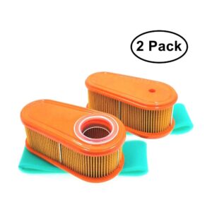 MOWFILL 2 Pack 795066 Air Filter Replace for BS 5419,796254 OEM Air Cleaner Cartridge with 796254 Pre Filter Fits Lawn Mower Air Cleaner Element