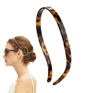 evita peroni hair band for eyewear, no pressure, non slip fashion thin headbands for women - tortoise - hairband for women's hair