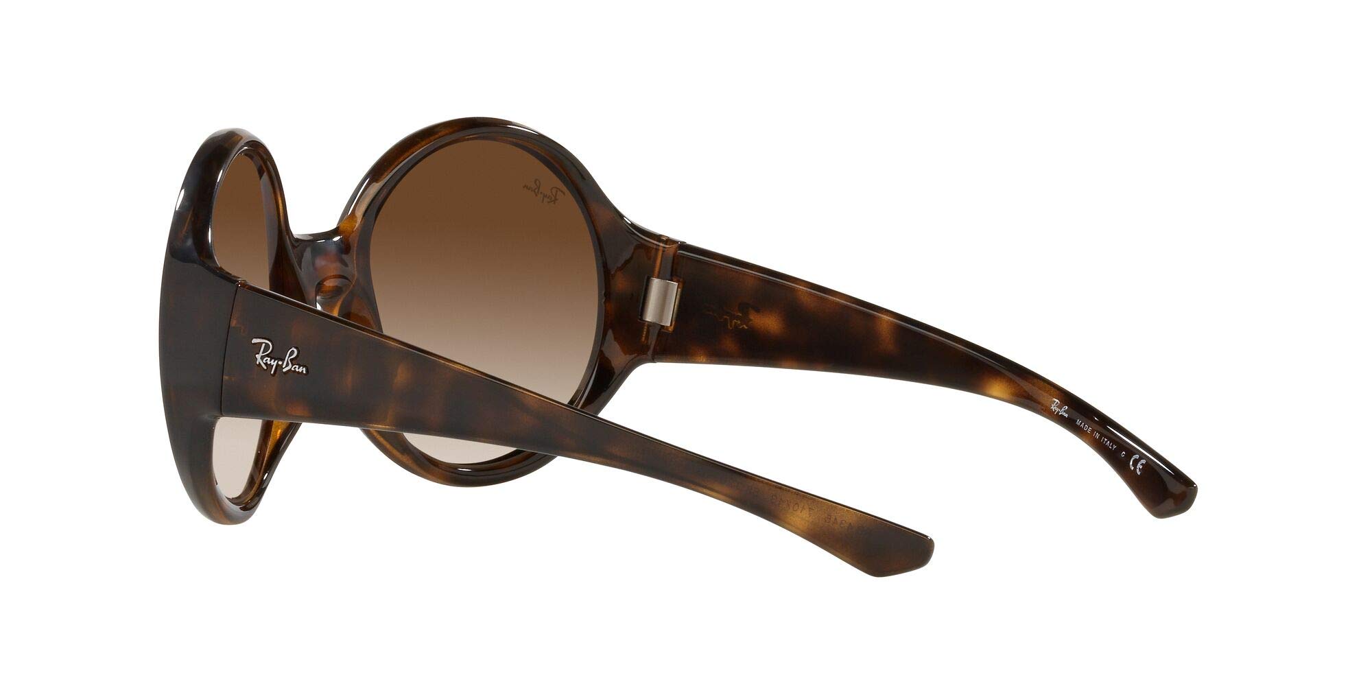 Ray-Ban Rb4345 Round Sunglasses, Havana/Brown Gradient Dark Brown, 58 mm