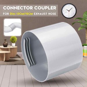 5.9 inch Portable Air Conditioner Exhaust Hose Coupler with Packing Box AC Hose Coupler A/C/Coupling/Connector, Support Clockwise/Counter-Clockwise Thread, AC Coupling Extension