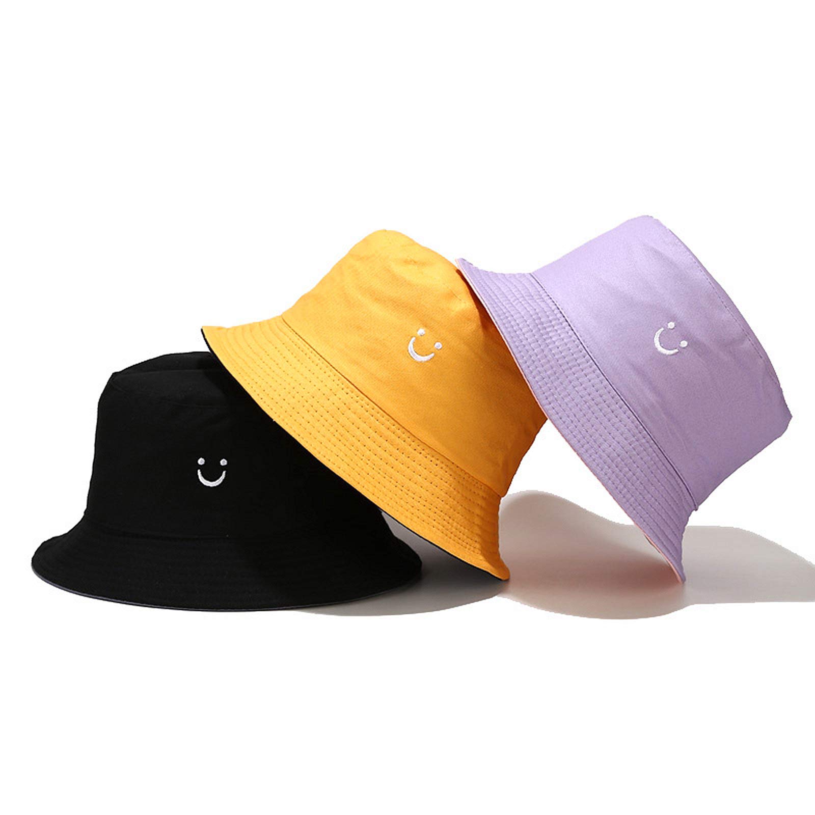 OCTEEN Bucket Hat Travel Bucket Hat 100% Cotton Sun Hat Unisex Beach Cap for Men Women Kid