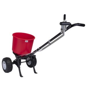 EarthWay 2600A-Plus 40 LB (18 KG) Walk-Behind Broadcast Fertilizer Spreader, Garden Seeder, Salt Spreader with 9 inch Pneumatic Tires, Made in America