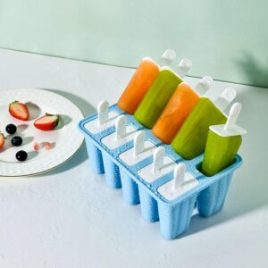 Popsicle molds,10 Pieces Popsicle Molds Silicone BPA Free Ice Pop Easy Release Popsicle Molds，15 sticks Ice Pop Easy Release，Ice Molds