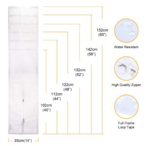 HOOMEE Air Lock for Portable Air Conditioner,Window Seal for Mobile Air Conditioning. Max Size 14x60 Inch