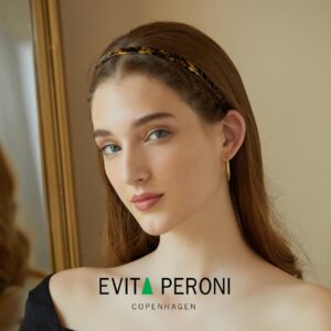 EVITA PERONI Hair Band for Eyewear, No Pressure, Non Slip Fashion Thin Headbands for Women - Tortoise - Hairband for Women's Hair