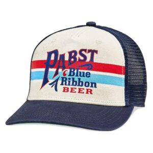 american needle sinclair pabst blue ribbon beer baseball hat adjustable snapback dad hat (21001a-pbc-naiv)