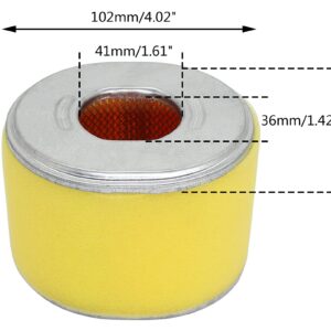 Fullas GX270 Air Filter Compatible with Honda GX240 GX270 8HP 9HP Engine Air Filter Plus Foam, 17210-ZE2-505 Air Filter Replace 17210-ZE2-515, 17210-ZE2-822, 17210-ZE2-821, 17210-ZE2-882 4 Pack