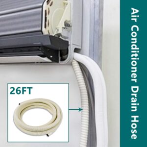 Daisypower Air Conditioner Drain Hose Pipe,26ft for Mini-Split Ductless AC, Heat Pump System,Cooling Only