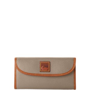 dooney & bourke wallet, pebble grain continental clutch wallet - taupe