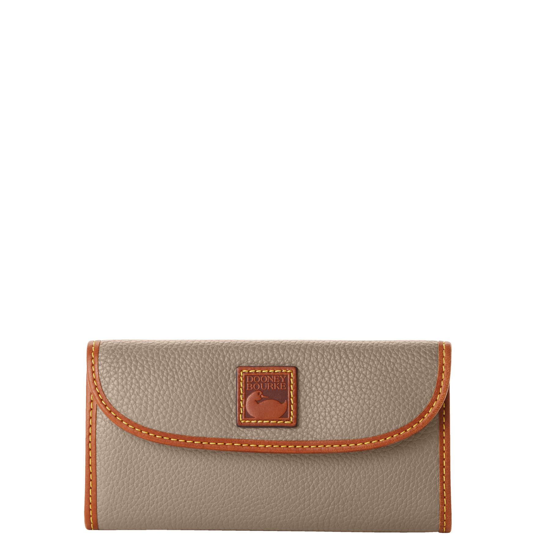 Dooney & Bourke Wallet, Pebble Grain Continental Clutch Wallet - Taupe