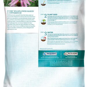 Earth Science Zinnia Mix from Earth Science (6 lb), 3-in-1 Mix with Premium Wildflower Seed, Plant Food and Soil Conditioners, Non-GMO