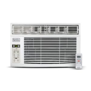 black+decker bd145wt6 window air conditioner with remote control, 14500 btu, cools up to 700 square feet, white