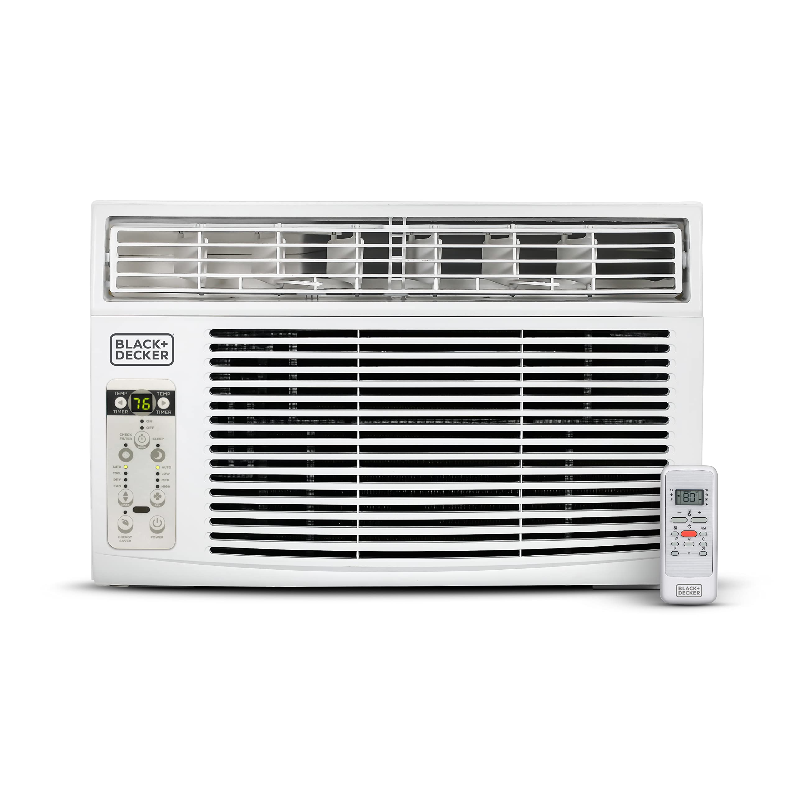 BLACK+DECKER BD145WT6 Window Air Conditioner with Remote Control, 14500 BTU, Cools Up to 700 Square Feet, White