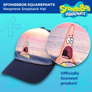 Spongebob Squarepants Trucker Hat, Patrick Star Adjustable Snapback Baseball Cap, Navy Blue, One Size