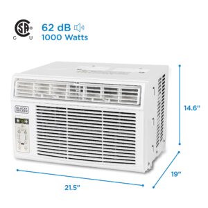 BLACK+DECKER BD145WT6 Window Air Conditioner with Remote Control, 14500 BTU, Cools Up to 700 Square Feet, White