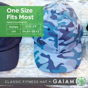 Gaiam Quick-Dry Running Cap with Ponytail Hole - Trendy Leopard Print for Women