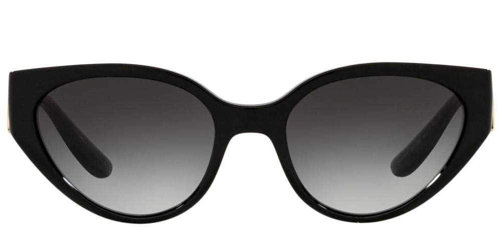 Dolce & Gabbana Women's Round Fashion Sunglasses, Black/Gradient Grey, One Size