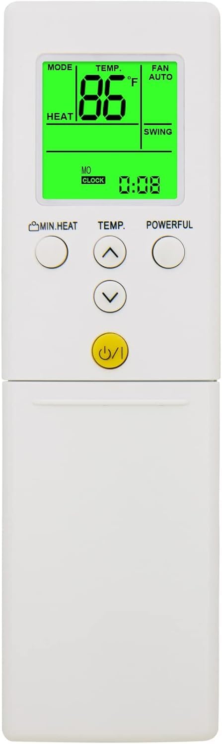 Compatible with Fujitsu Air Conditioner Remote Control AR-REF1U ARREF1U ASU9RLS3 ASU12RLS3 ASU15RLS3 Display in Both Fahrenheit and Celsius