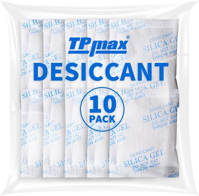 10 Packets 10 Gram Silica Gel Desiccant Pockets Bags Packs Absorber Dehumidifiers