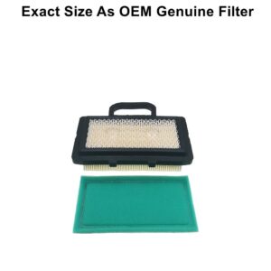 MOWFILL 792101 5408K Air Filter Replace for BS 672772 671231 John Deere MIU11286 GY20575 GY21056 With 273638 Pre Filter Fits 405577 407777 40G777 445577 441777 John Deere D140 Z425