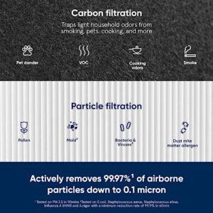 BLUEAIR Blue Pure 211+ Auto Genuine Replacement Filter, Particle and Activated Carbon, fits Blue Pure 211+ Auto Air Purifier