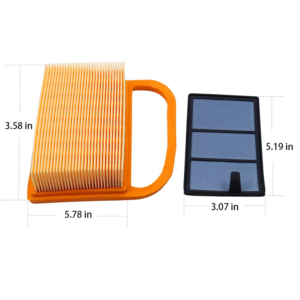 42381410300B 4238 140 4401 Air Filter & Pre Filter Replacement for Stihl TS410 TS420 TS410Z TS420Z TS480 TS500i 4238 140 4402 4238 140 1800