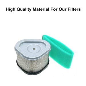 MOWFILL 12 083 05 Air Filter Replace for Kohler 12 083 05-S, 12 083 05-S1, 12 083 14, 12 883 05-S1, 1208305, John Deere GY20574 M92359 AM121608 AM123553 Lesco 050585 with 12 083 08 Pre Filter