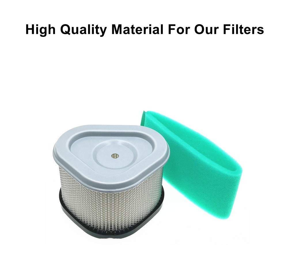 MOWFILL 12 083 05 Air Filter Replace for Kohler 12 083 05-S, 12 083 05-S1, 12 083 14, 12 883 05-S1, 1208305, John Deere GY20574 M92359 AM121608 AM123553 Lesco 050585 with 12 083 08 Pre Filter