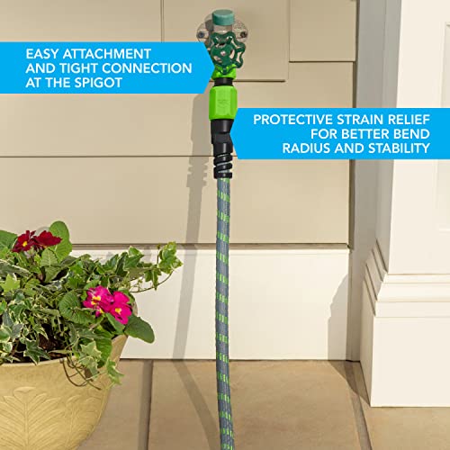 HydroTech 50 ft Expandable Garden Hose - Burst Proof & Lightweight, Flexible Water Hose with Durable Reinfordced Latex Core & Solid Brass Fittings for Lawn, Garden, Car Washing