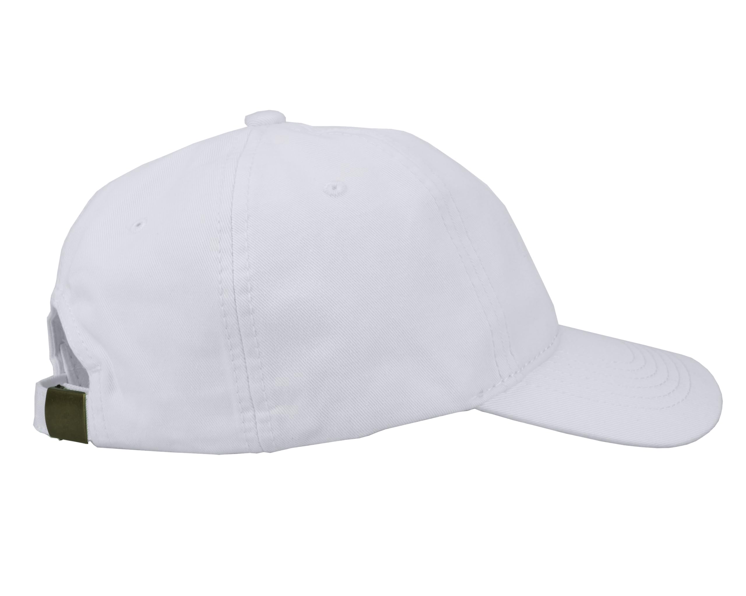 Gelante Cotton Twill Washed Unstructure Baseball Cap - Adjustable Blank Hat for Men Women - Wholesale Bulk Lot 6 Pack (White)