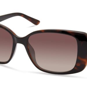 GUESS Women's Rectangular Sunglasses, Dark Havana, 53mm