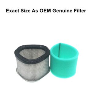 MOWFILL 12 083 10 Air Filter Replace for Kohler 12 083 10-S, 12 083 16, 12 883 10-S1, 1208310, John Deere GY20661, M145944 with 12 083 12 Pre Filter Fits CV11-CV16 CV460-CV493 Lawn Mower