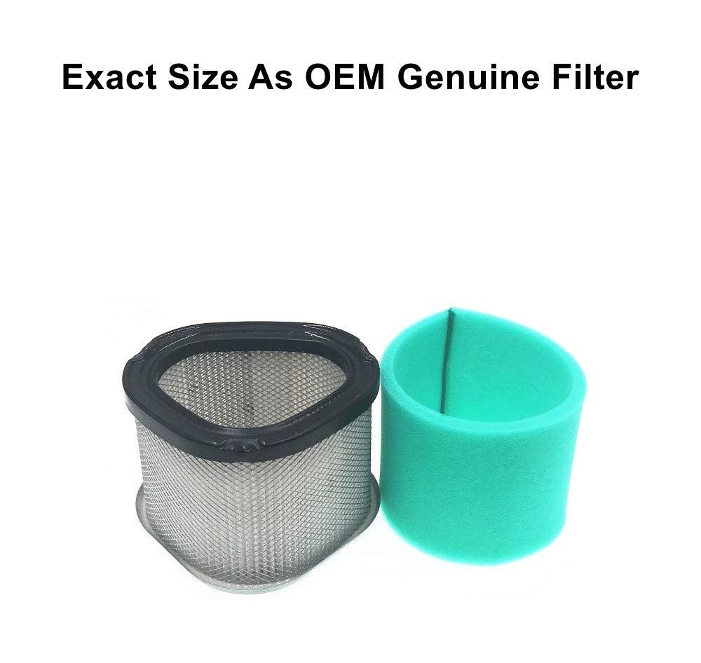 MOWFILL 12 083 10 Air Filter Replace for Kohler 12 083 10-S, 12 083 16, 12 883 10-S1, 1208310, John Deere GY20661, M145944 with 12 083 12 Pre Filter Fits CV11-CV16 CV460-CV493 Lawn Mower