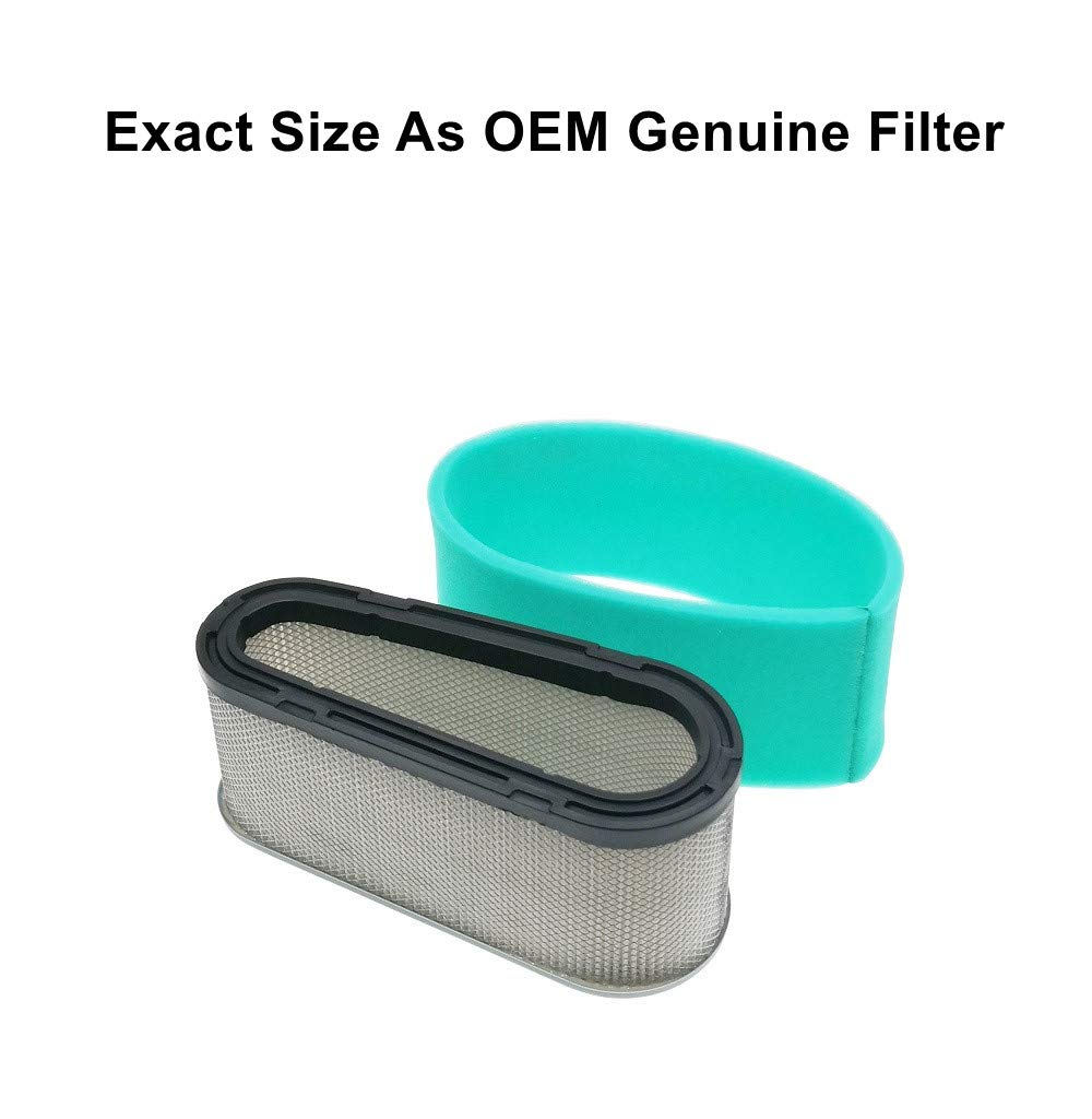 MOWFILL 36356 Air Filter With 36357 Pre Filter Replace for Tecumseh 36356 Fits Tecumseh OHV110 OHV115 OHV125 OHV130 OHV150 OHV155 OHV160 OHV165 OHV170 OHV175