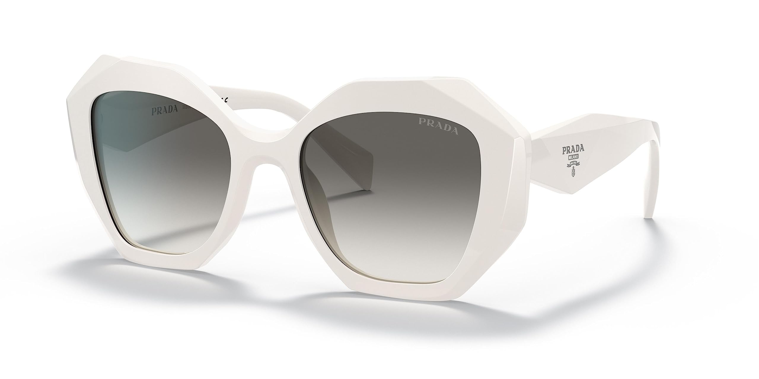 Prada PR 16WS Women's Sunglasses Talc/Grey Gradient 53