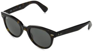 ray-ban rb2199 orion square sunglasses, tortoise/dark grey, 52 mm