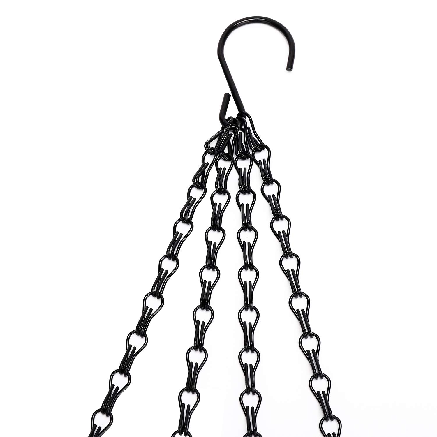 Hanging Baskets Chains 23 Inches 4 Leads Hanging Chains Flower Pot Hanger Replacement Plant Hangers for Planters and Lanterns, Pack of 3 (4 Legs)