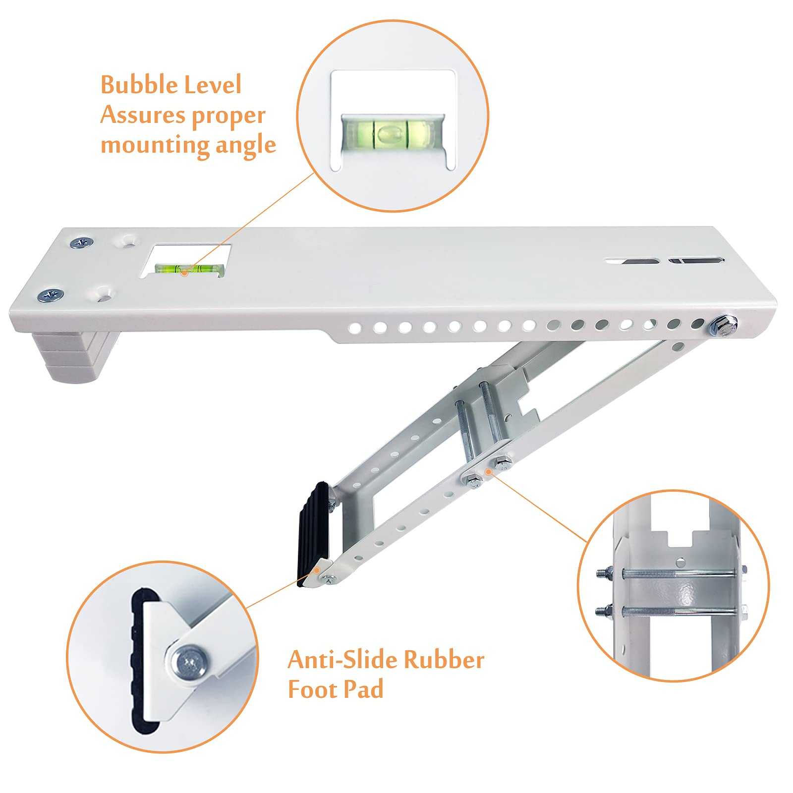 Foozet AC Window Air Conditioner Support Bracket Light Duty, Up to 85 lbs