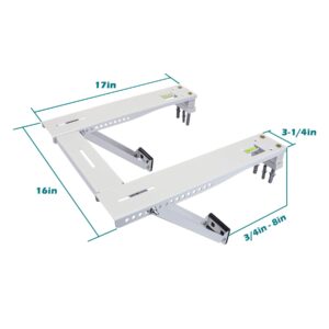 Daisypower Window AC Support Brackets,Up to 200lbs,Fits 9000 to 24000 BTU Air Conditioner Units,Heavy Duty 2 Arms Stable Structure