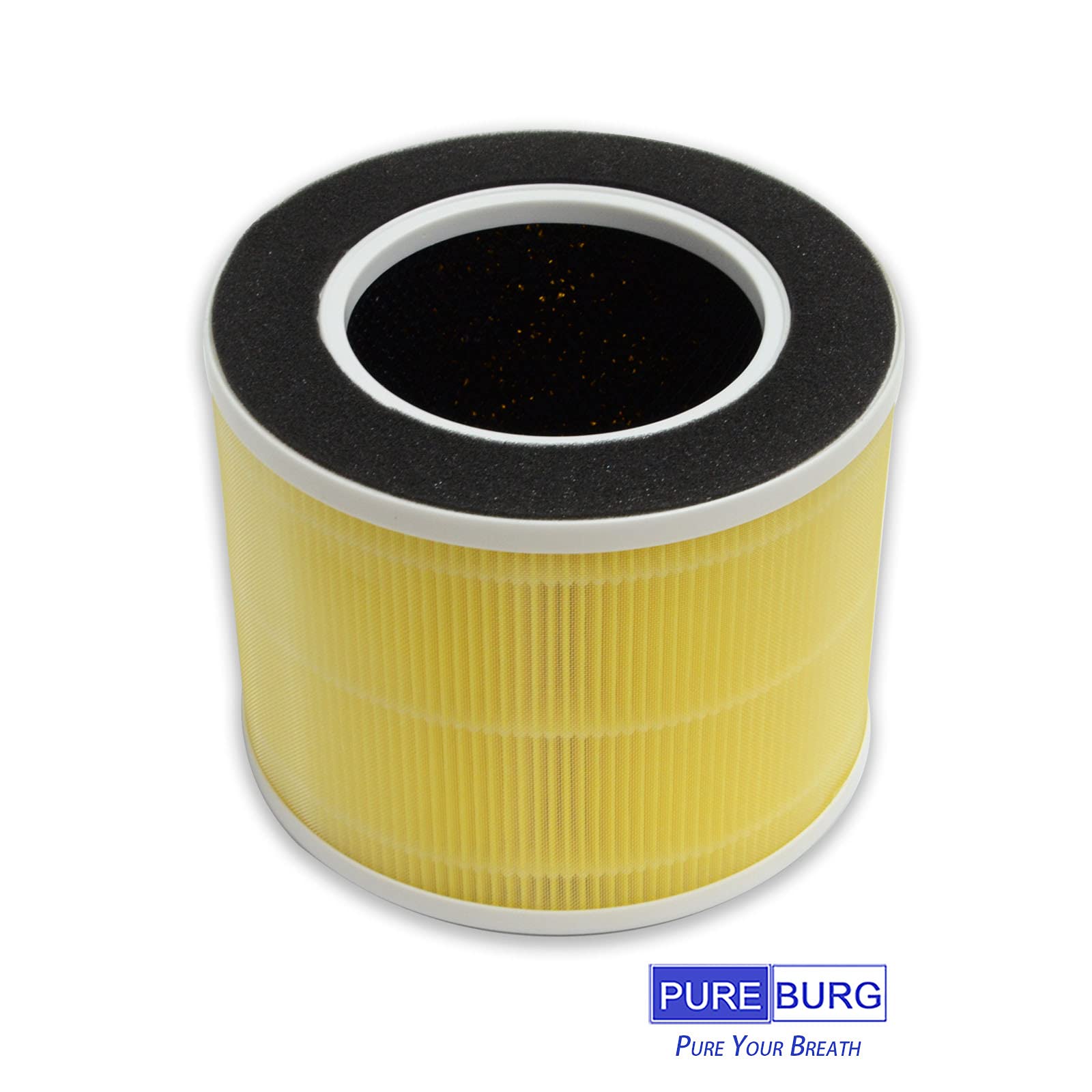 PUREBURG RP-AP088 Replacement Filters Compatible with RENPHO RP-AP088-F1 Fits RP-AP088W RP-AP088B Air Purifiers,2-Pack H13 HEPA Activated Carbon 2-in-1