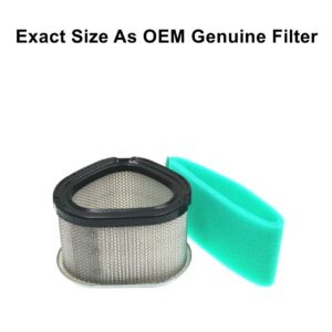 MOWFILL 12 083 05 Air Filter Replace for Kohler 12 083 05-S, 12 083 05-S1, 12 083 14, 12 883 05-S1, 1208305, John Deere GY20574 M92359 AM121608 AM123553 Lesco 050585 with 12 083 08 Pre Filter